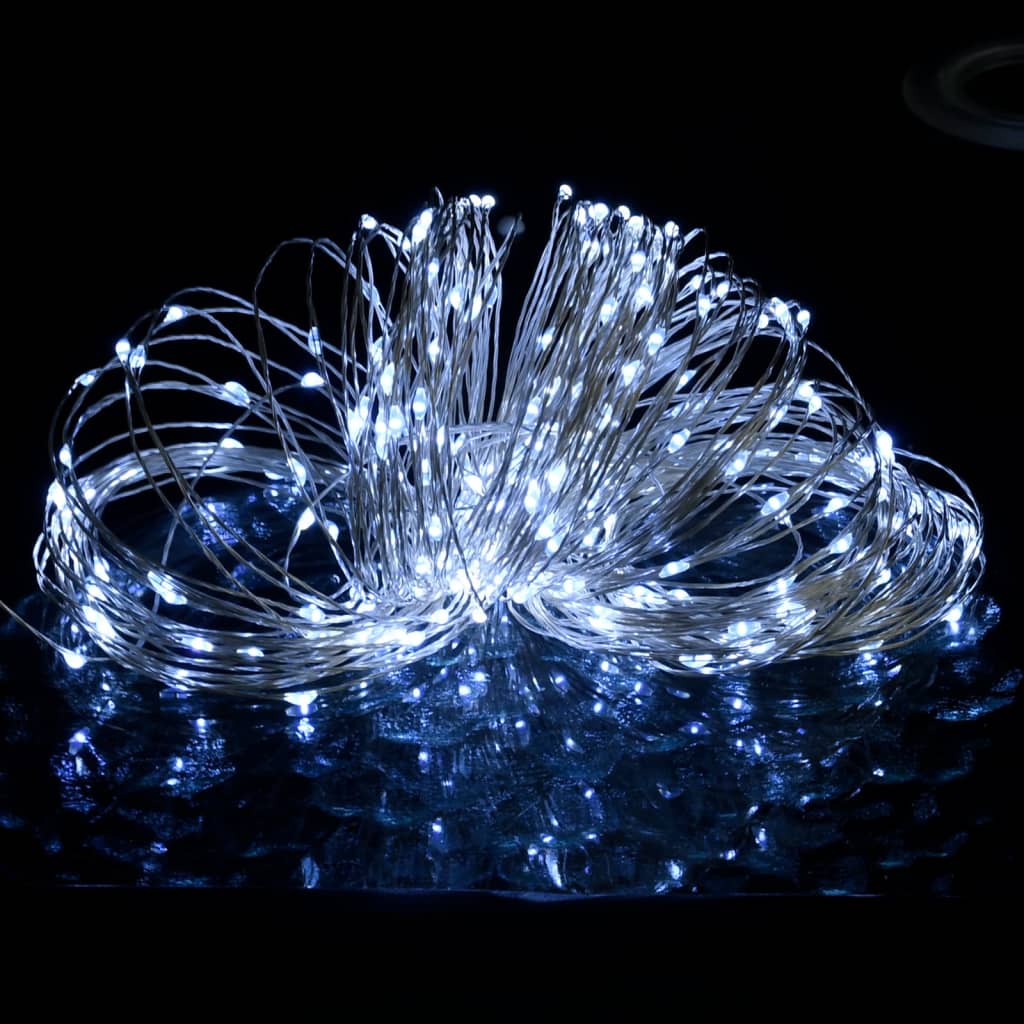 Instalație cu 150 LED-uri, alb rece, 15 m