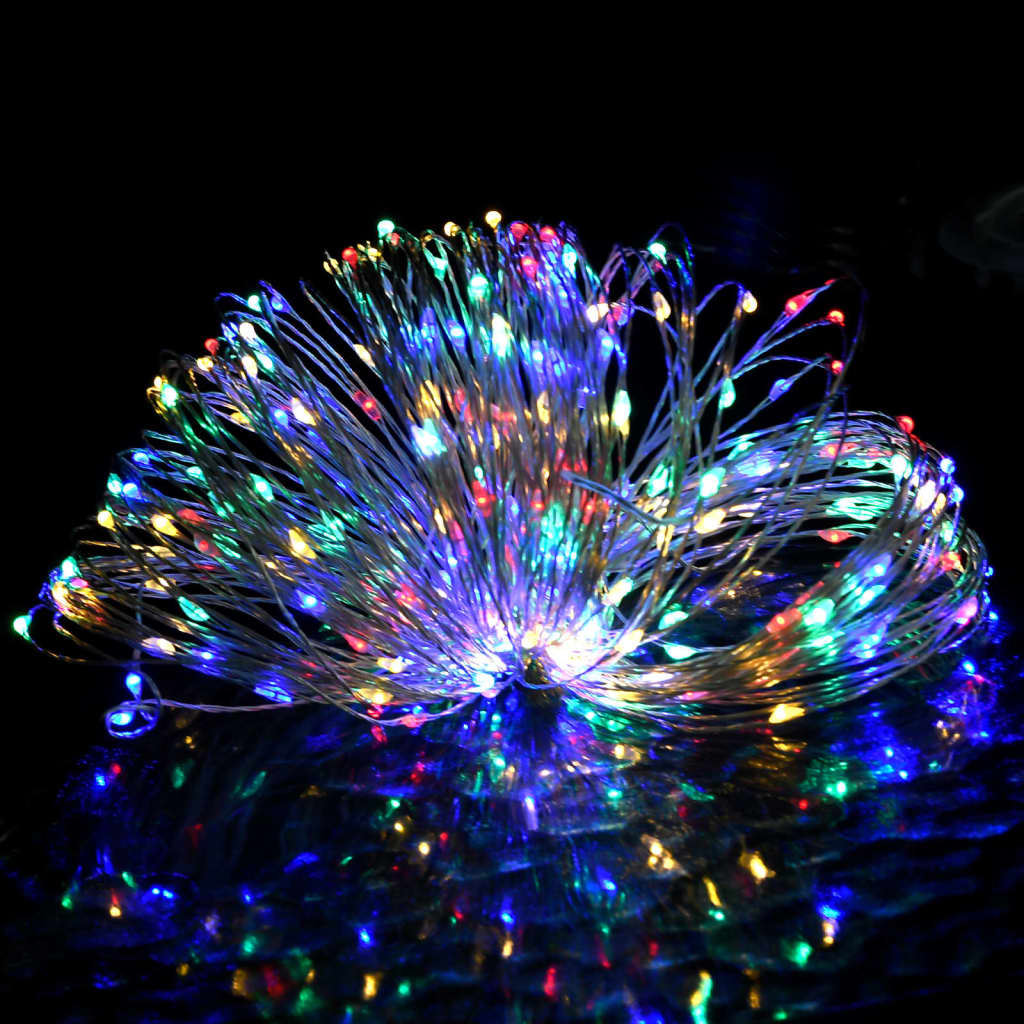 Instalație cu 150 LED-uri, multicolor, 15 m