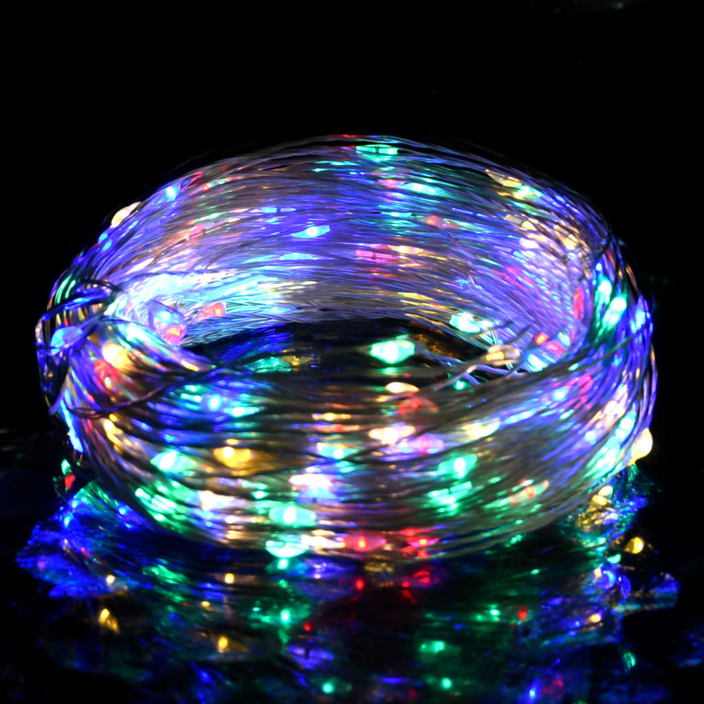 Instalaţie cu 300 LED-uri, multicolor, 30 m