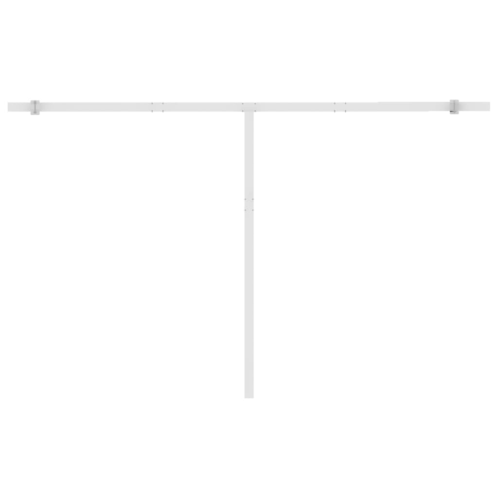 Copertină automată cu senzor vânt & LED, antracit, 450x300 cm