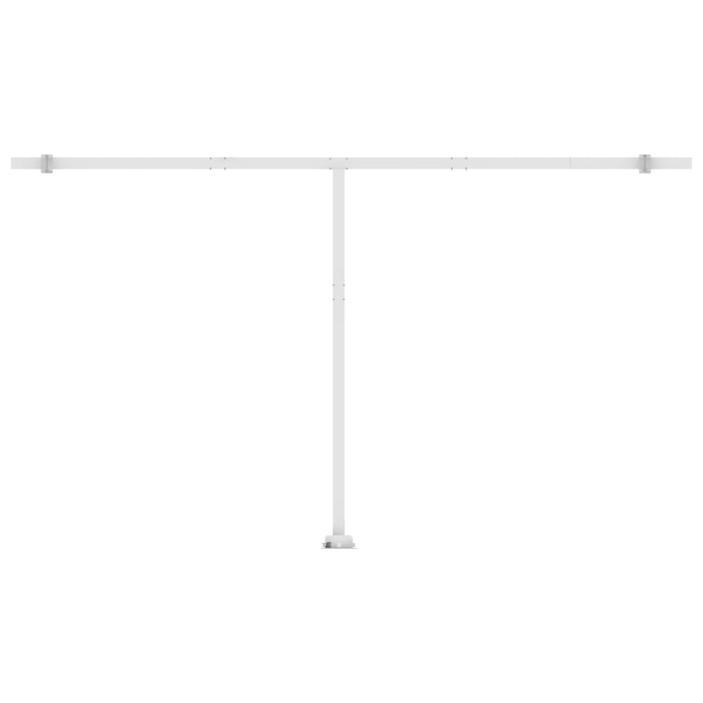 Copertină retractabilă manual cu LED, antracit, 500x300 cm