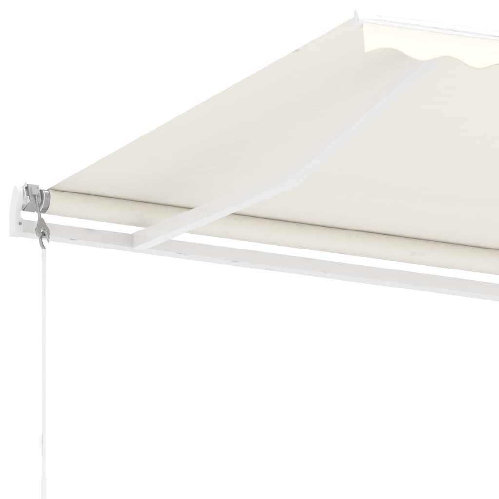 Copertină autonomă retractabilă automat, crem, 600x300 cm