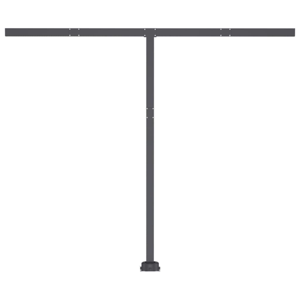 Copertină retractabilă manual cu LED, crem, 300x250 cm