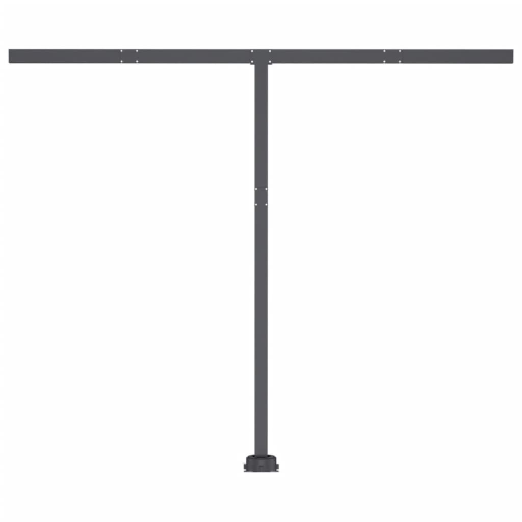 Copertină retractabilă manual cu LED galben și alb 300x250 cm
