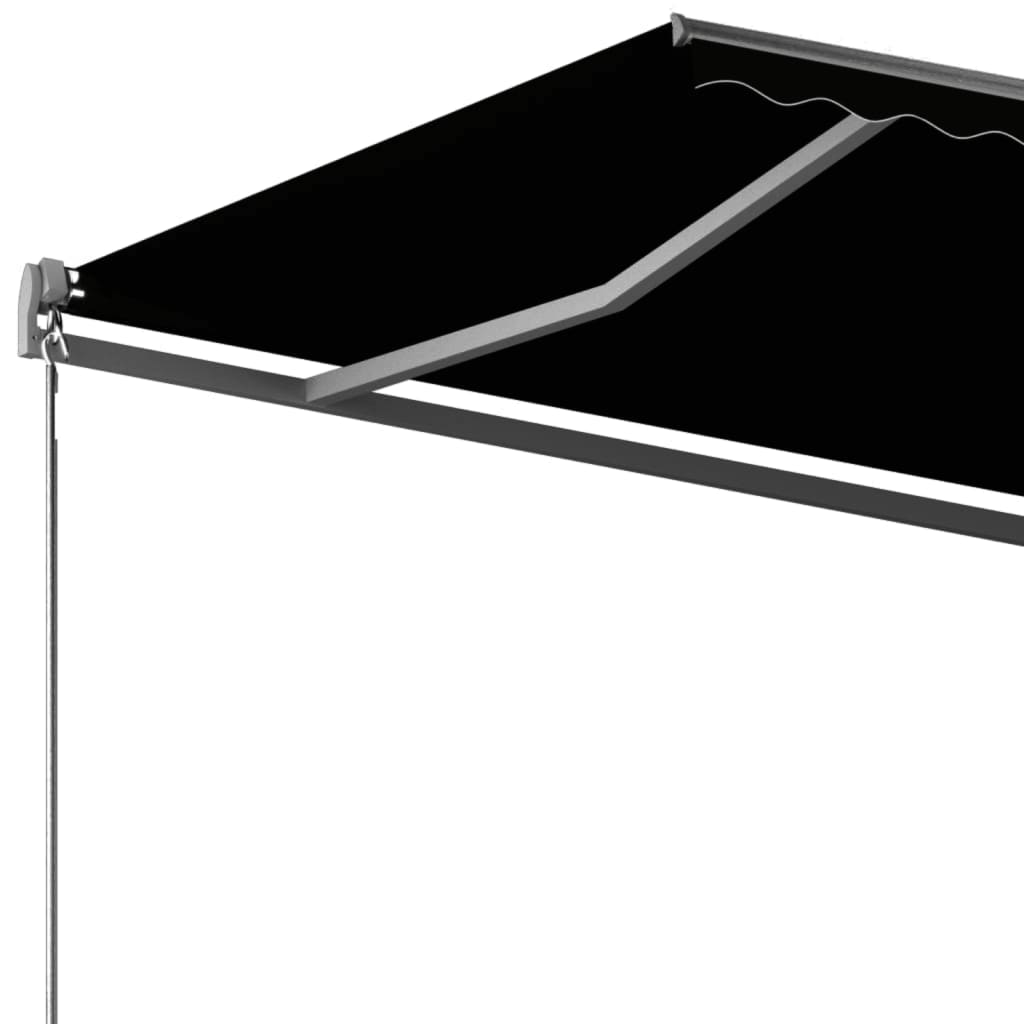Copertină autonomă retractabilă automat, antracit, 300x250 cm