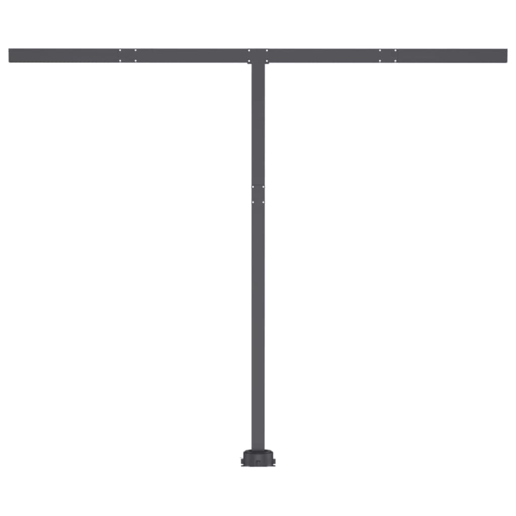 Copertină automată cu senzor vânt & LED, crem, 300x250 cm