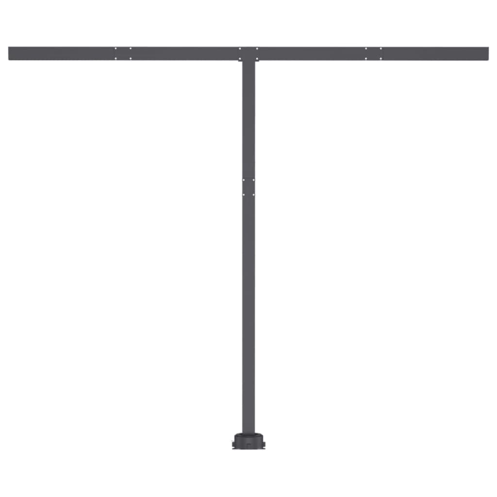 Copertină autonomă retractabilă automat, oranj&maro 350x250 cm