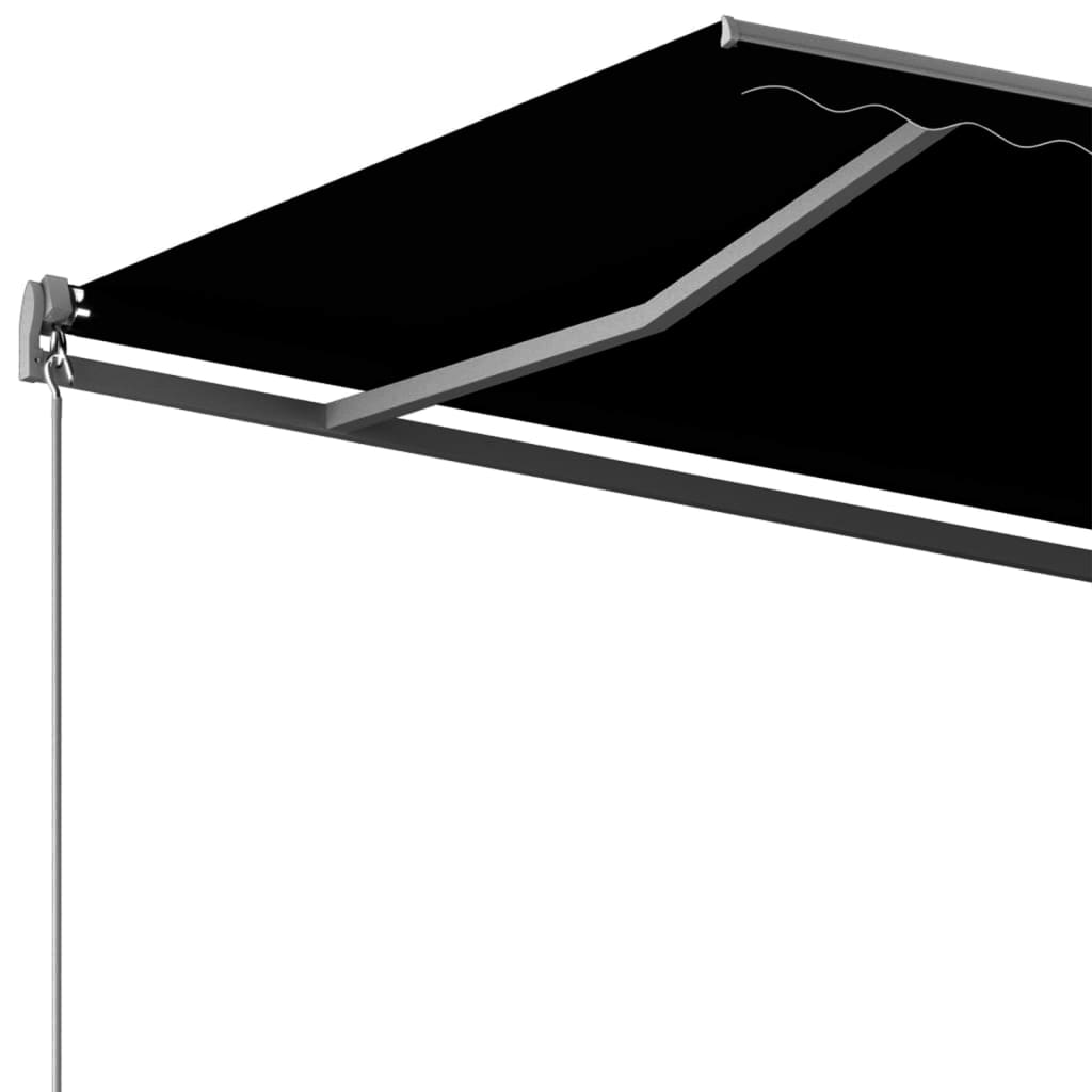 Copertină autonomă retractabilă automat, antracit, 400x300 cm