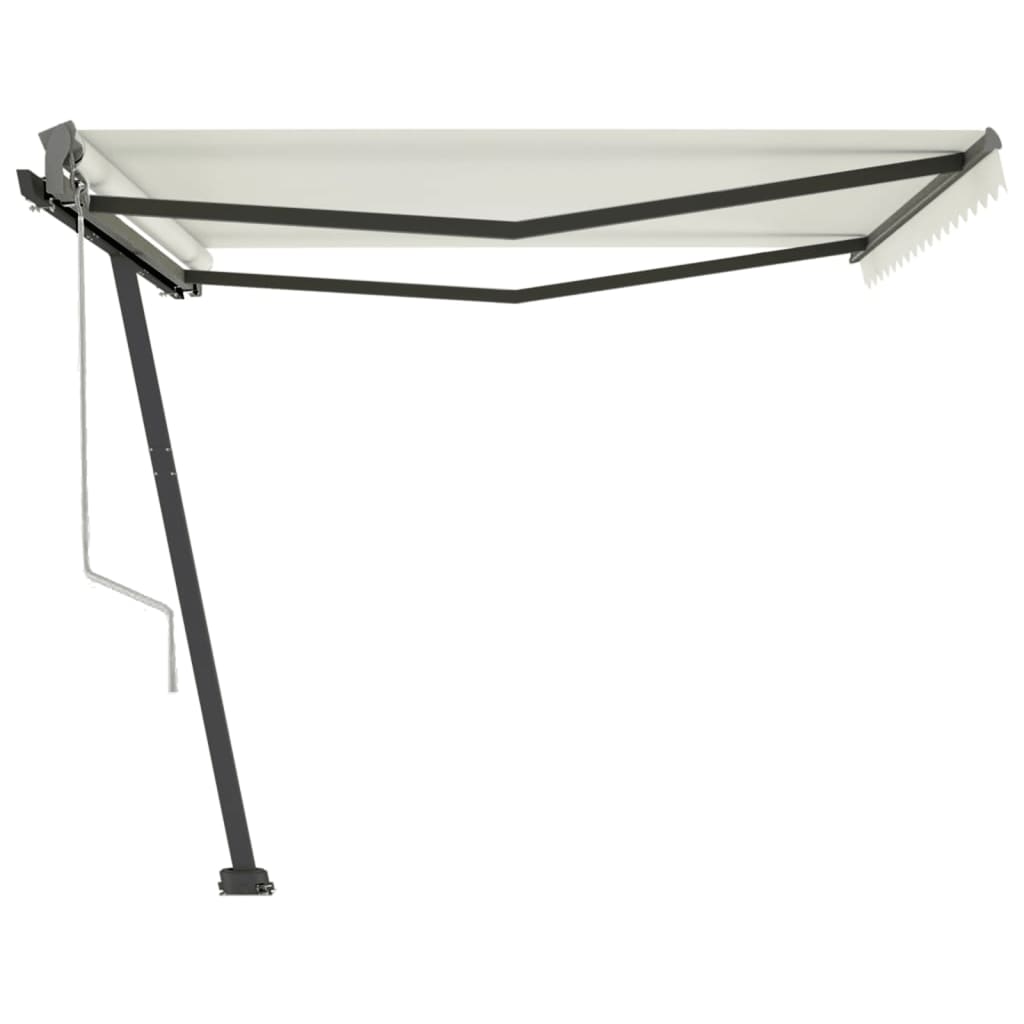 Copertină autonomă retractabilă automat, crem, 450x300 cm
