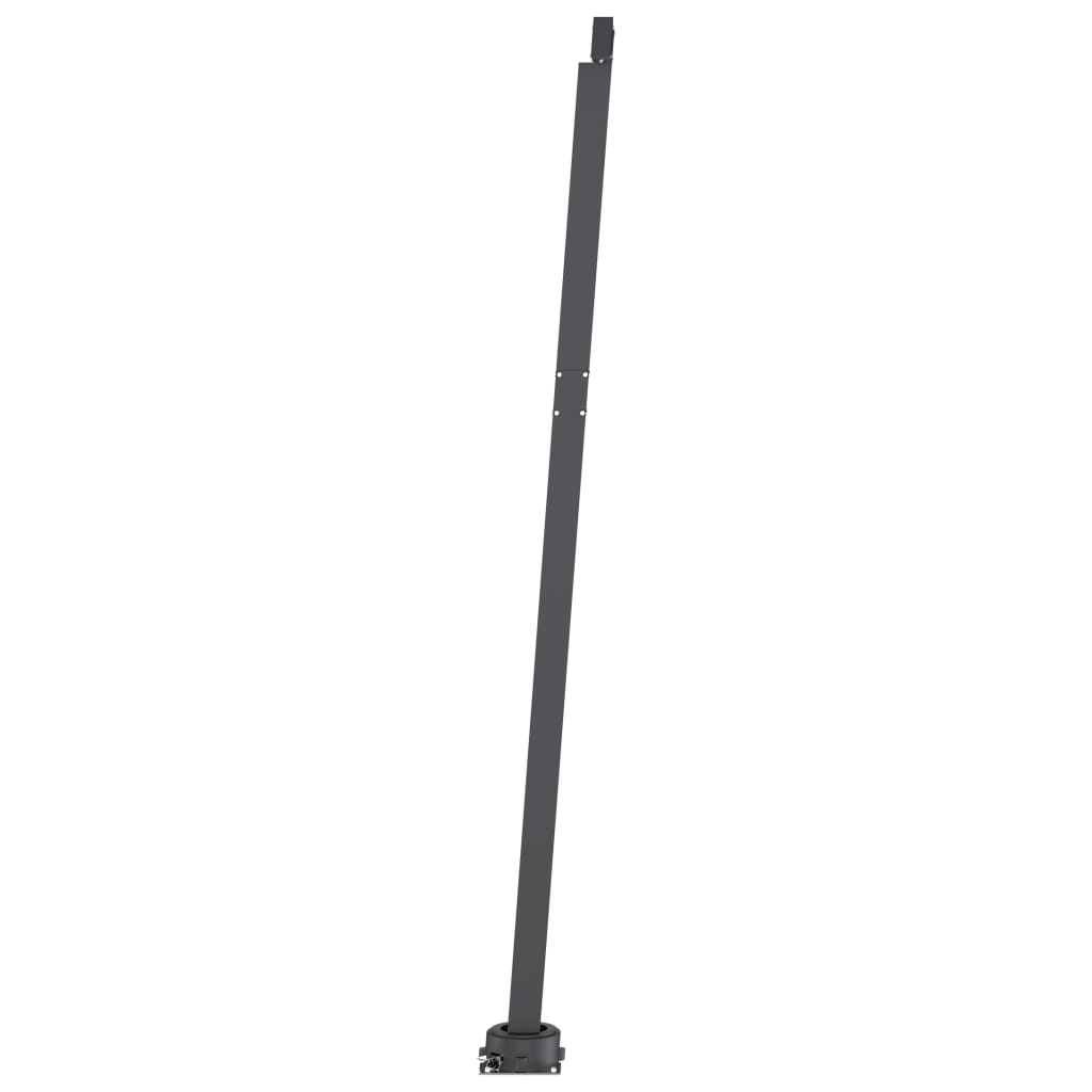 Copertină automată cu senzor vânt&LED, albastru&alb, 450x300 cm