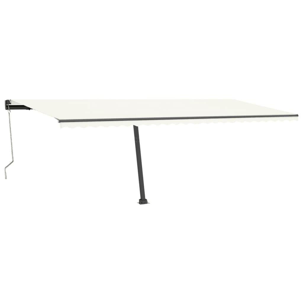 Copertină autonomă retractabilă automat, crem, 600x300 cm