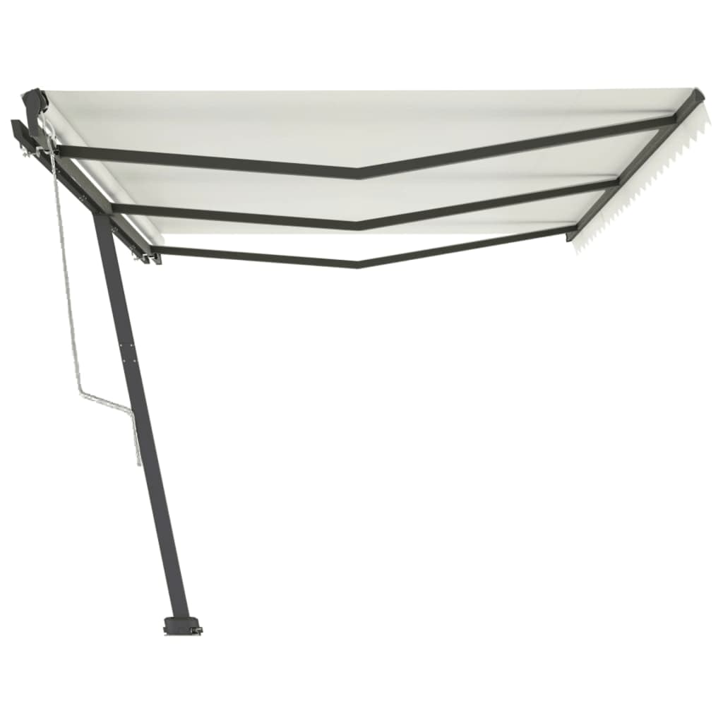 Copertină autonomă retractabilă automat, crem, 600x300 cm