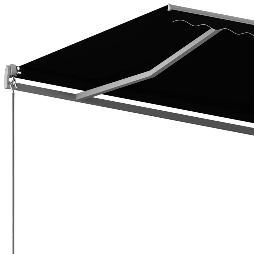 Copertină autonomă retractabilă automat, antracit, 400x350 cm