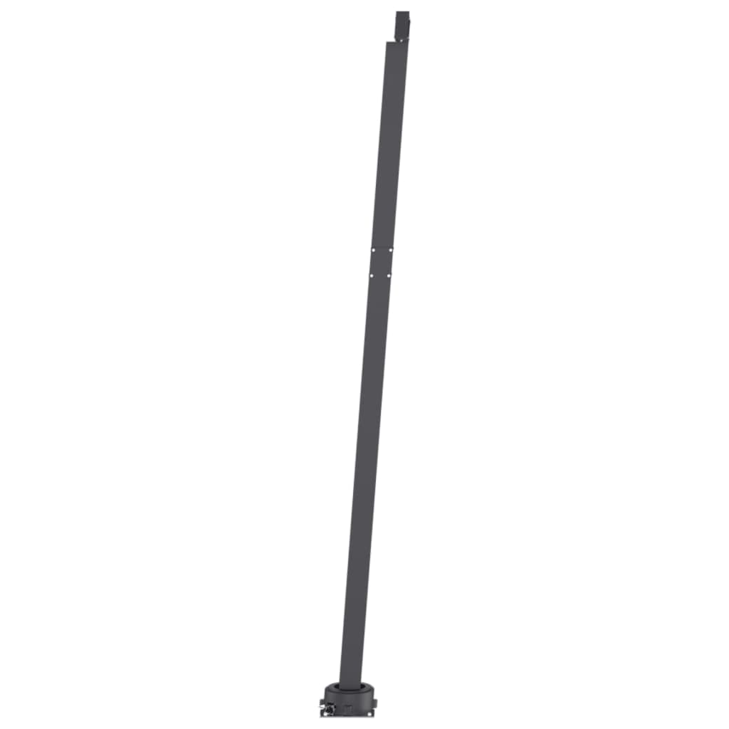 Copertină autonomă retractabilă manual albastru/alb 450x350 cm