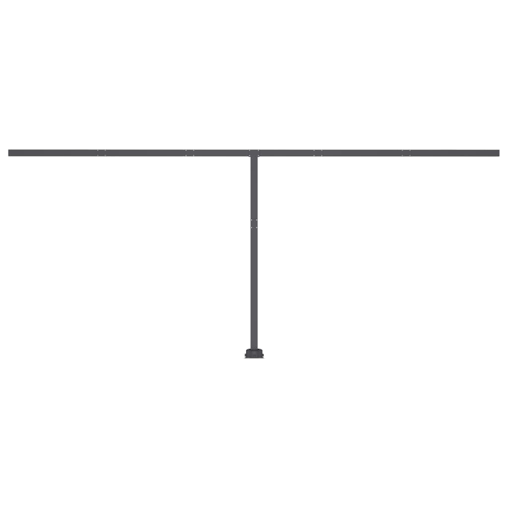 Copertină autonomă retractabilă manual, crem, 500x350 cm
