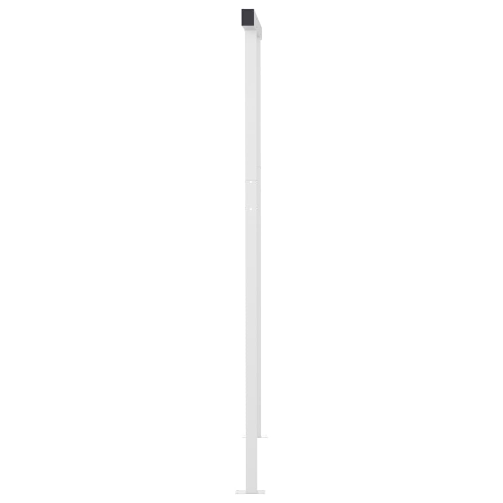Copertină automată cu senzor vânt & LED, crem, 3,5x2,5 m