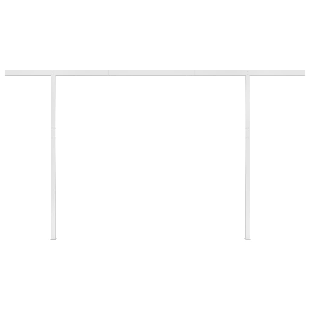 Copertină retractabilă manual, cu LED, antracit, 4x3 m