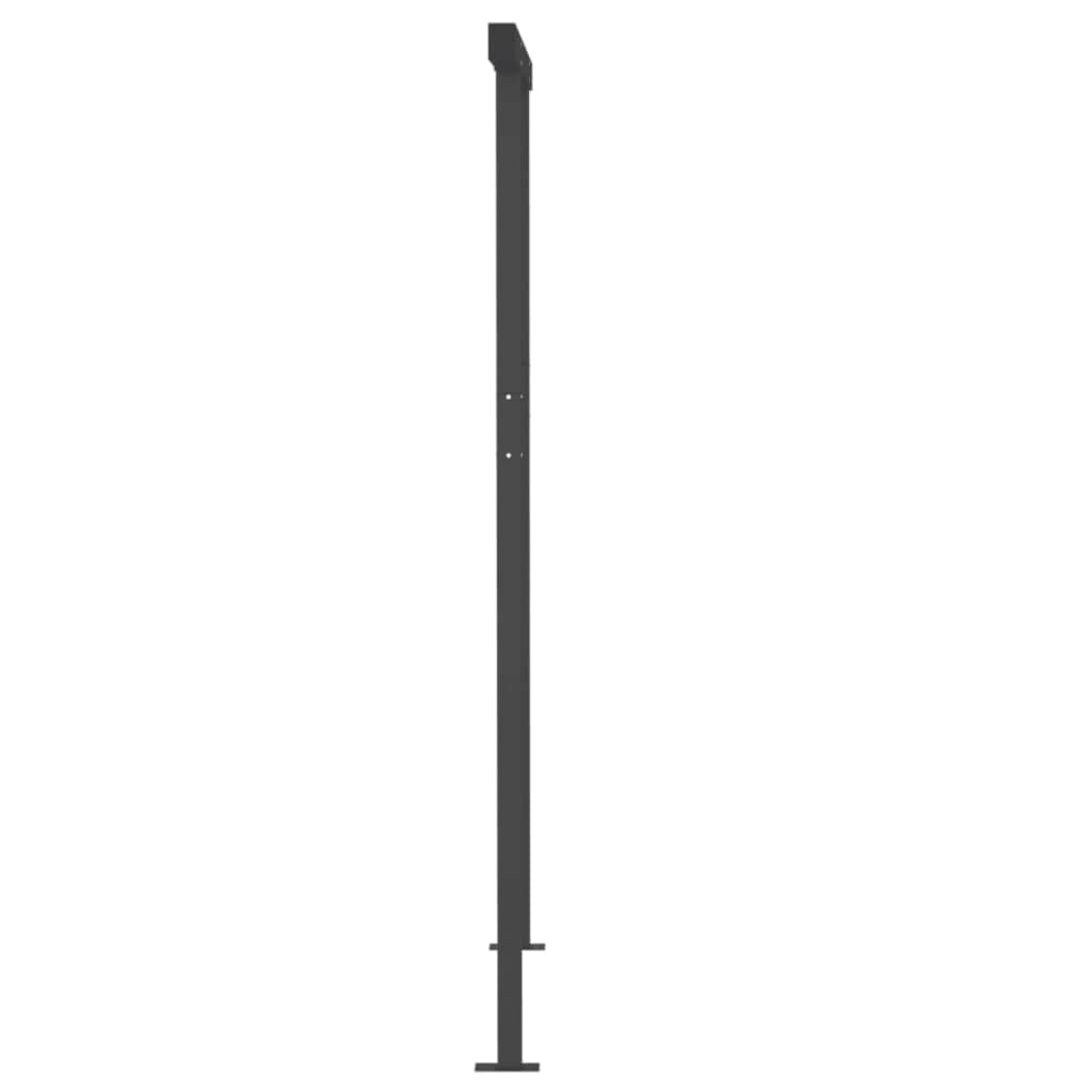 Copertină automată cu senzor vânt&LED, portocaliu/maro, 3x2,5 m