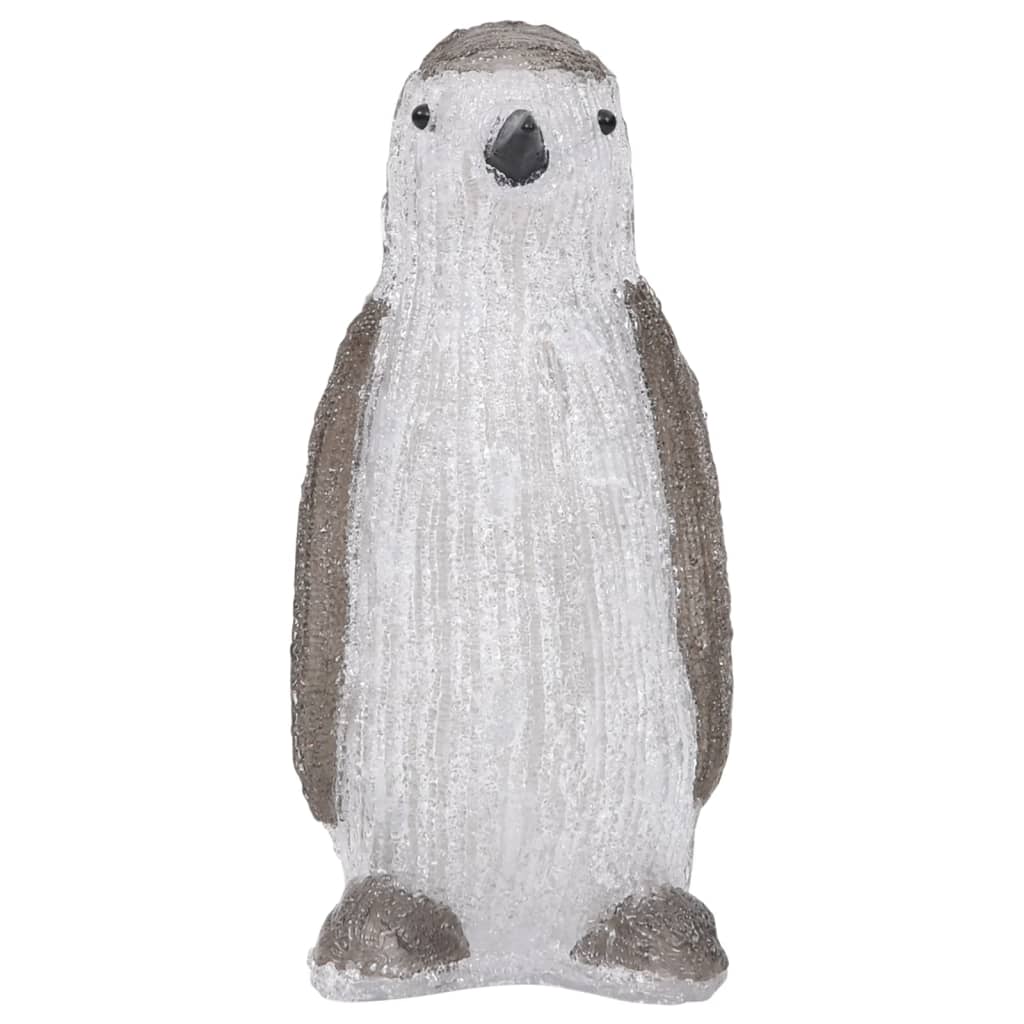 Figurină pinguin de Crăciun cu LED 30cm acril interior/exterior