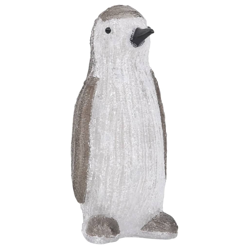 Figurină pinguin de Crăciun cu LED 30cm acril interior/exterior