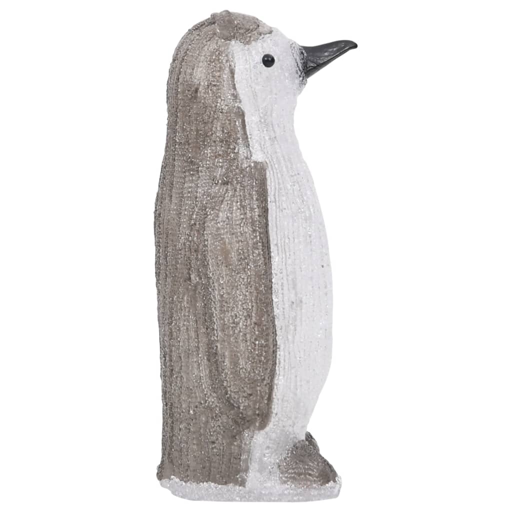 Figurină pinguin de Crăciun cu LED 30cm acril interior/exterior