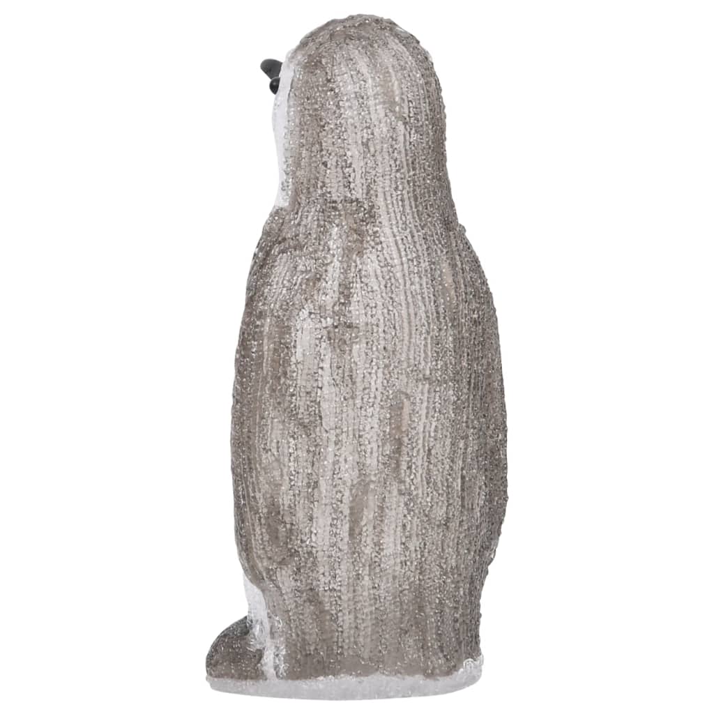 Figurină pinguin de Crăciun cu LED 30cm acril interior/exterior