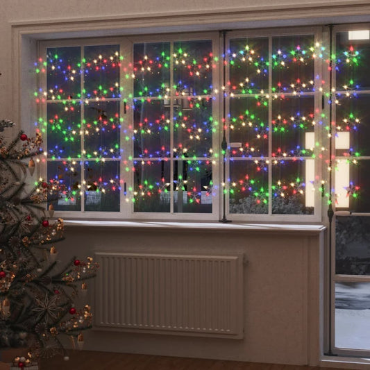 Instalație lumini tip perdea stele 500 LED multicolor 8 funcții