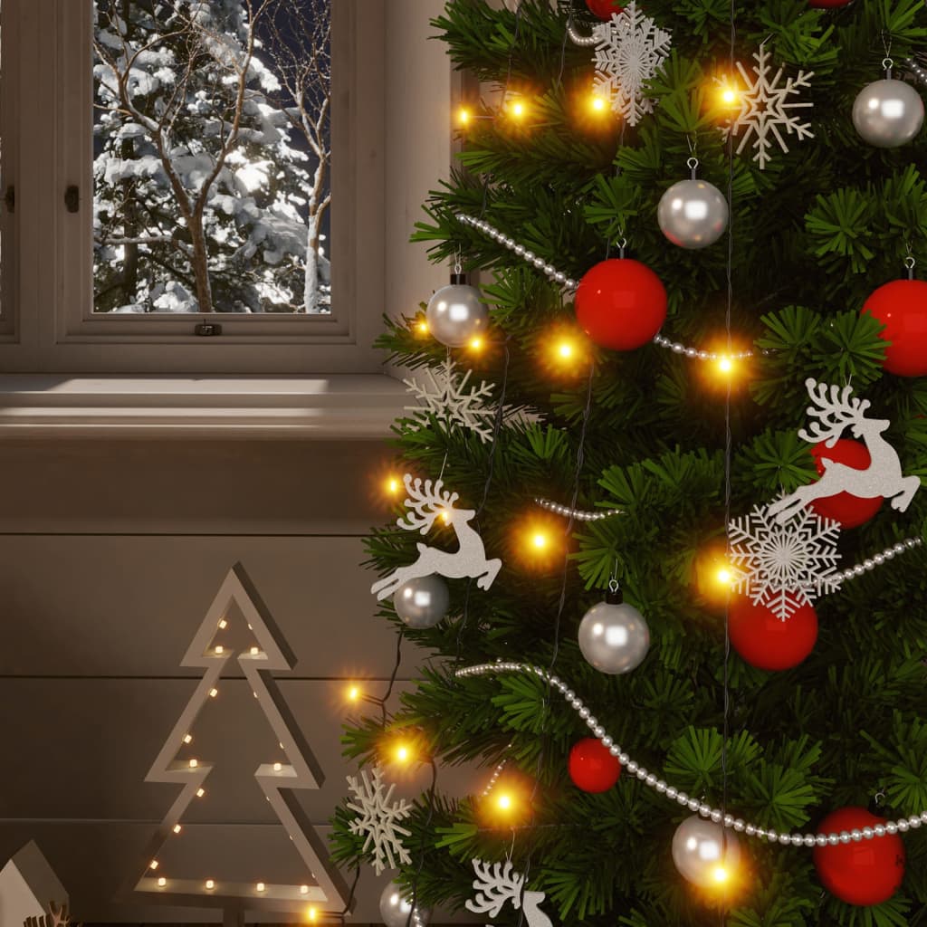 Lumini solare, 2 buc, 2x200, LED, alb cald, interior exterior