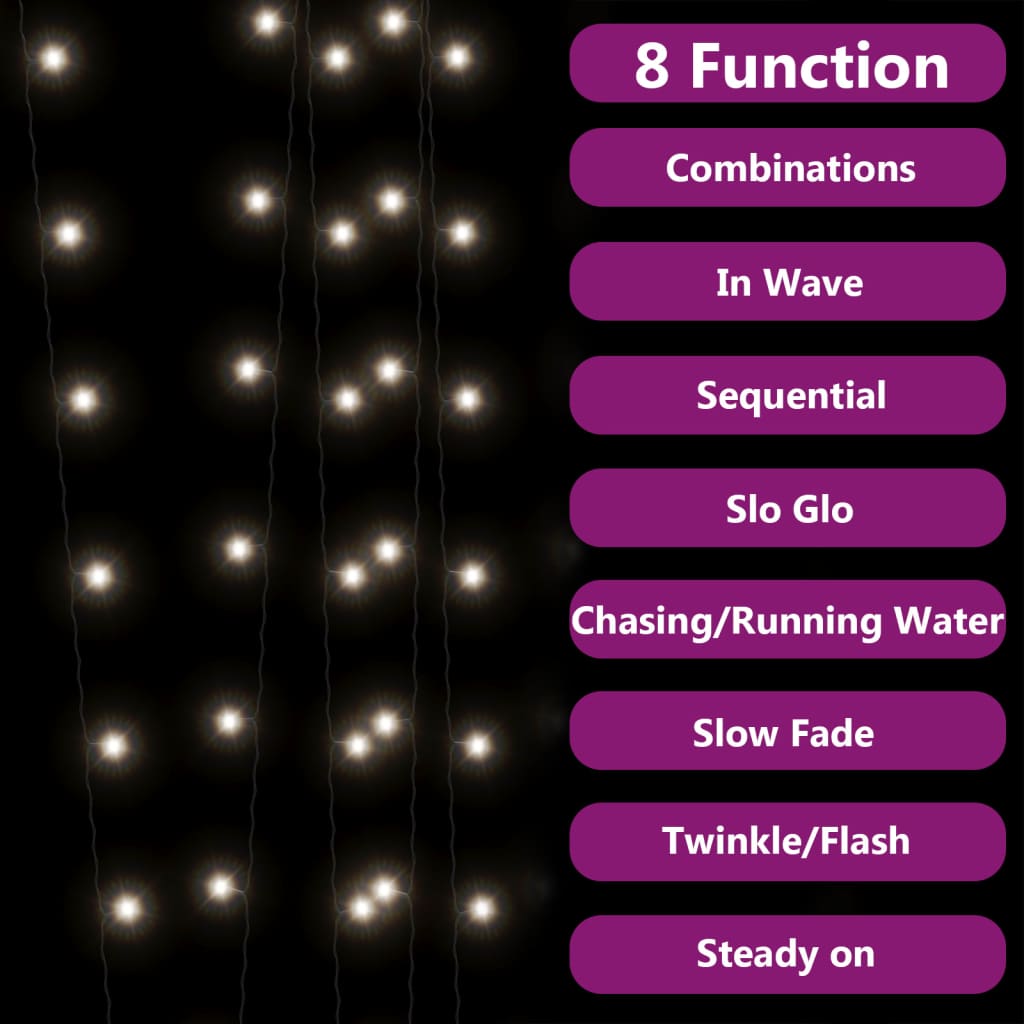 Lumini solare feerice 2 buc.x200 LED alb rece interior/exterior