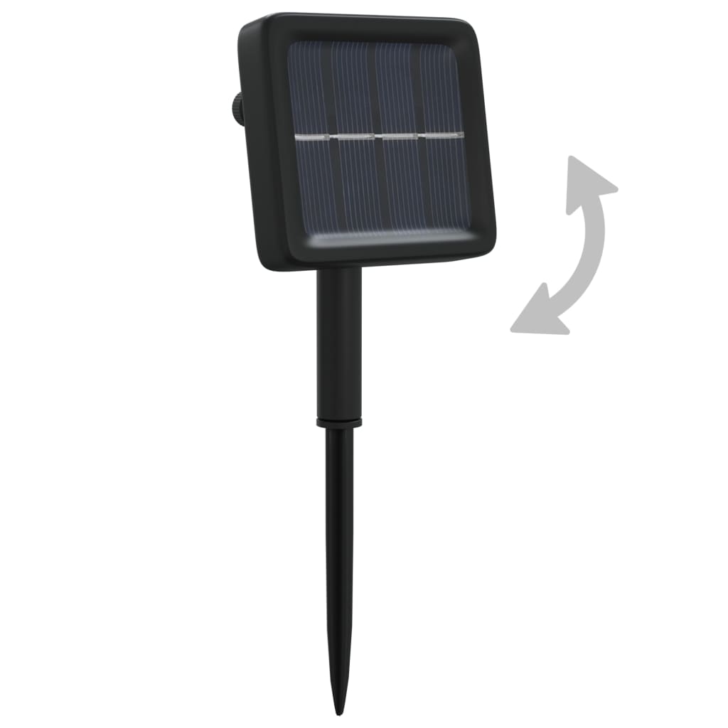 Instalație solară lumini 5x200 LED alb cald interior/exterior