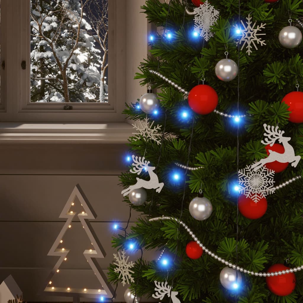 Lumini solare feerice 5 buc 5x200LED albastru interior exterior