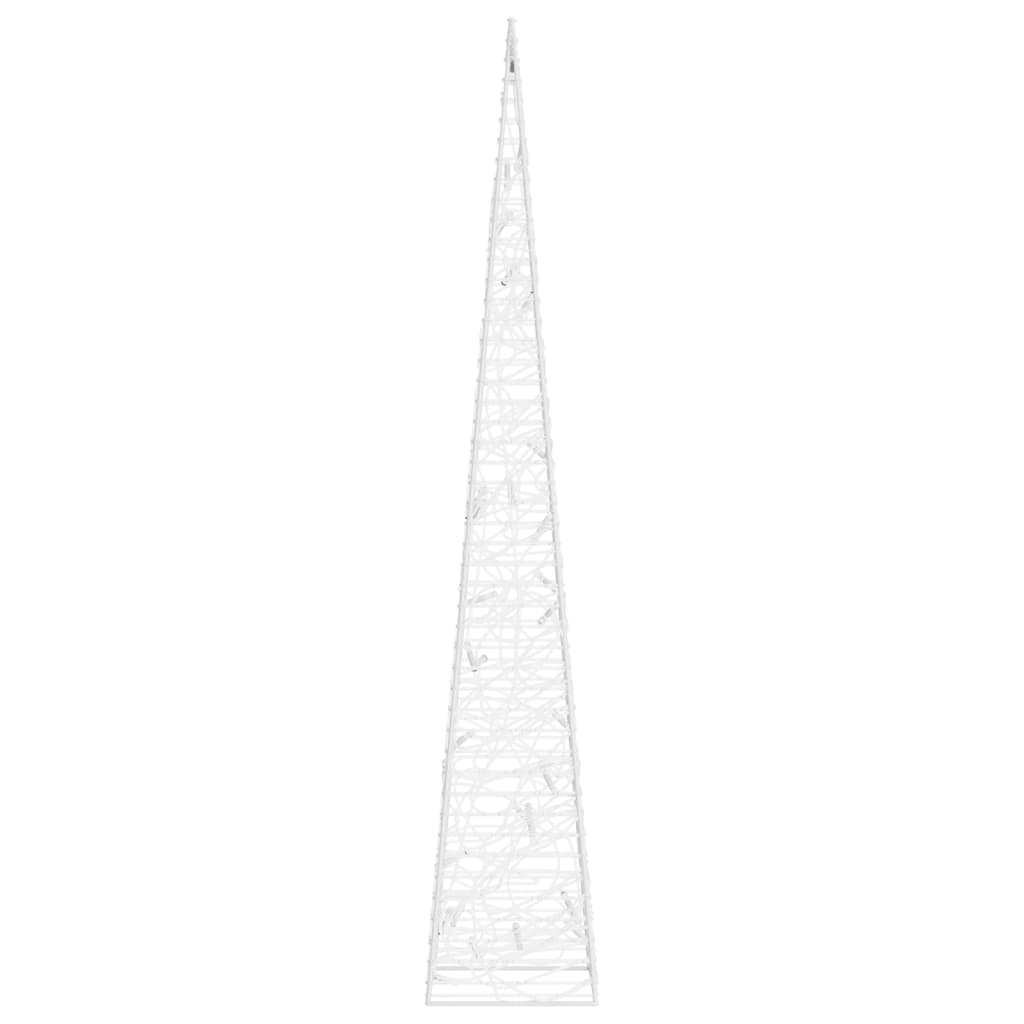 Con de lumină cu LED decorativ, alb rece, 60 cm, acrilic