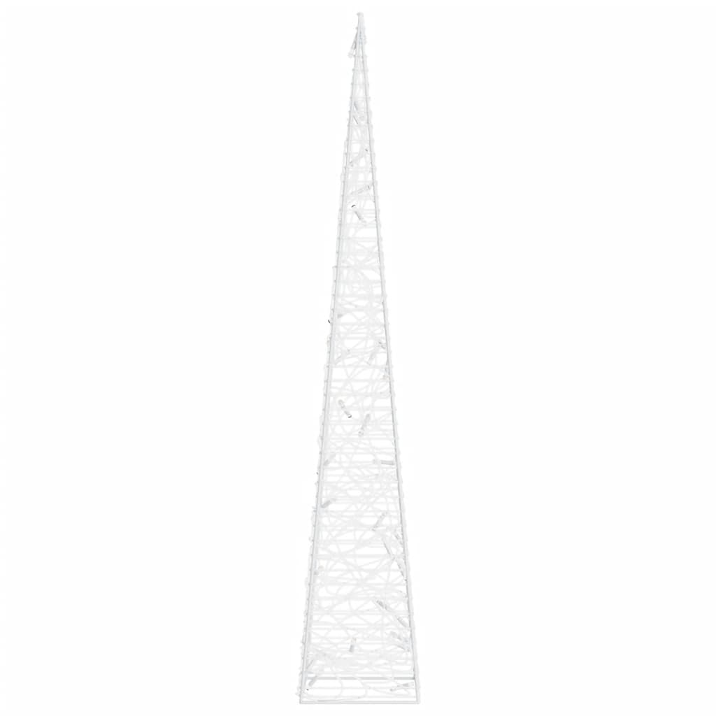 Con de lumină cu LED decorativ, alb rece, 60 cm, acrilic