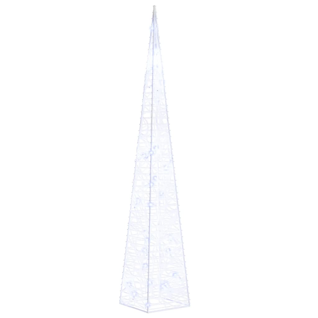 Con de lumină cu LED decorativ, albastru, 60 cm, acril