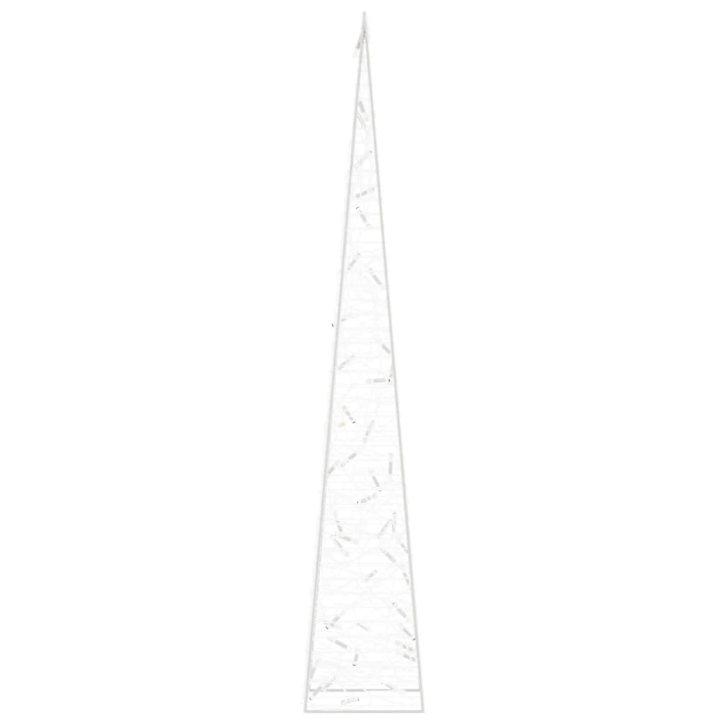 Con de lumină cu LED decorativ, alb rece, 90 cm, acrilic