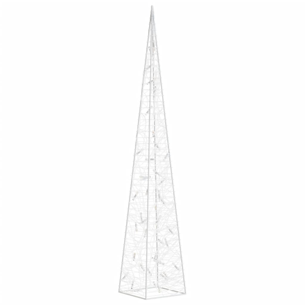 Con de lumină cu LED decorativ, albastru, 90 cm, acril