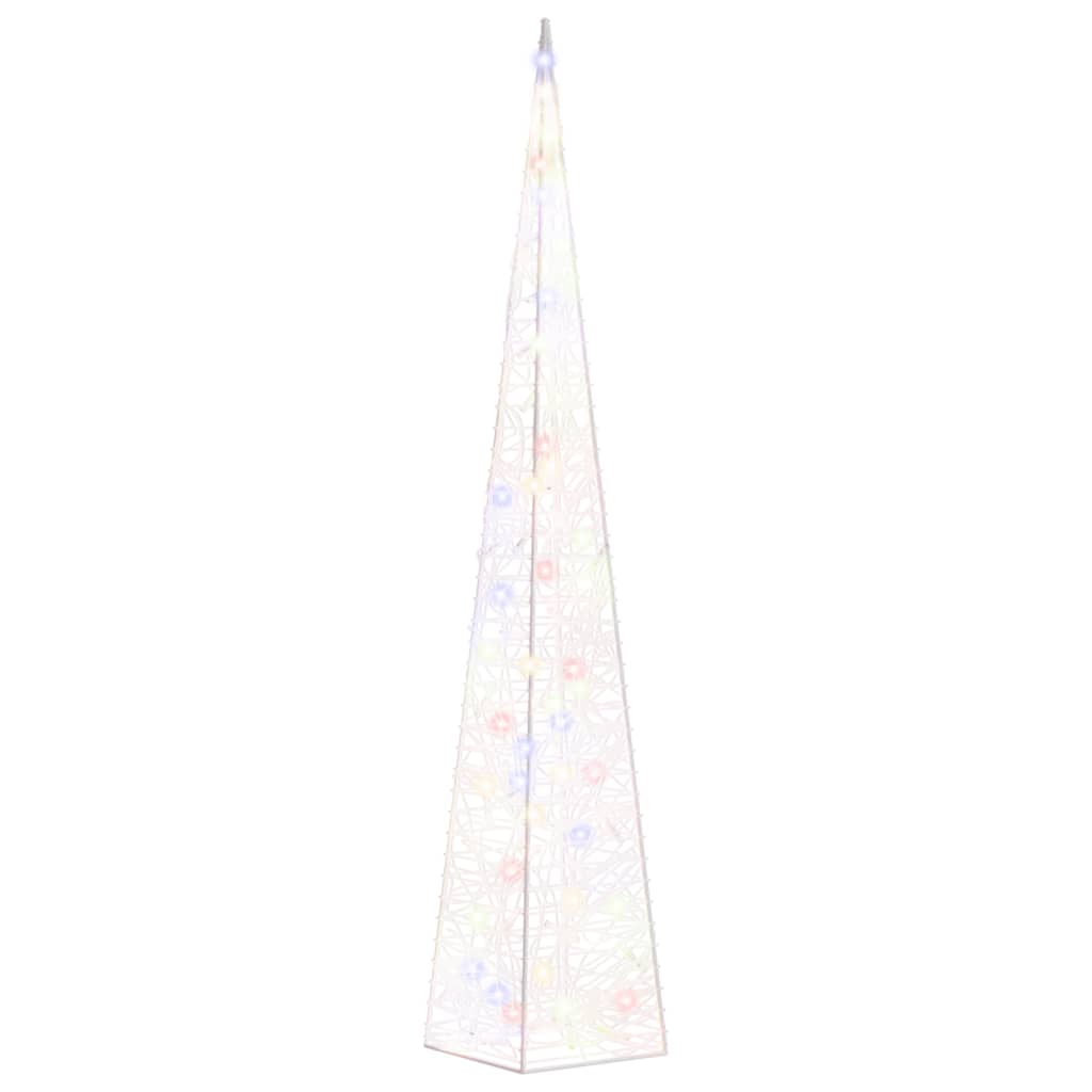 Con de lumină cu LED decorativ multicolor, 90 cm, acril