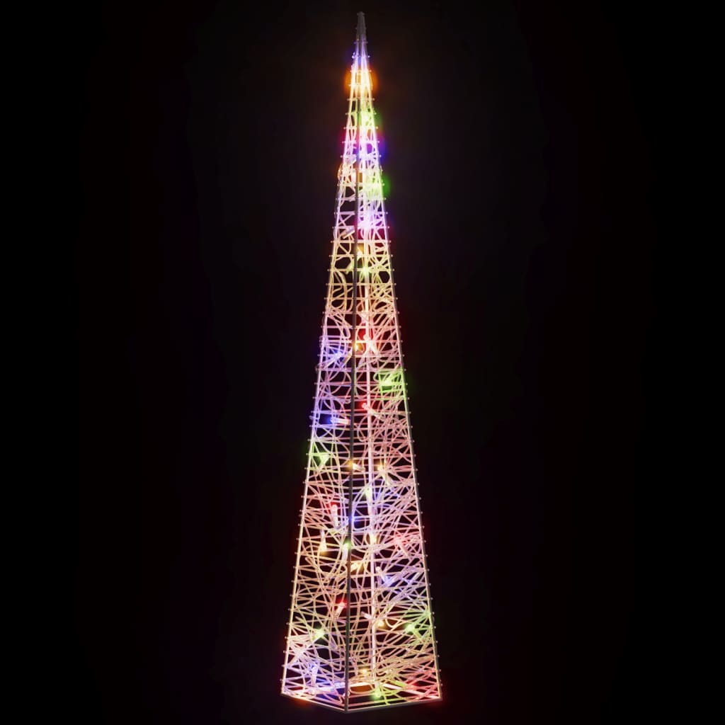 Con de lumină cu LED decorativ multicolor, 90 cm, acril
