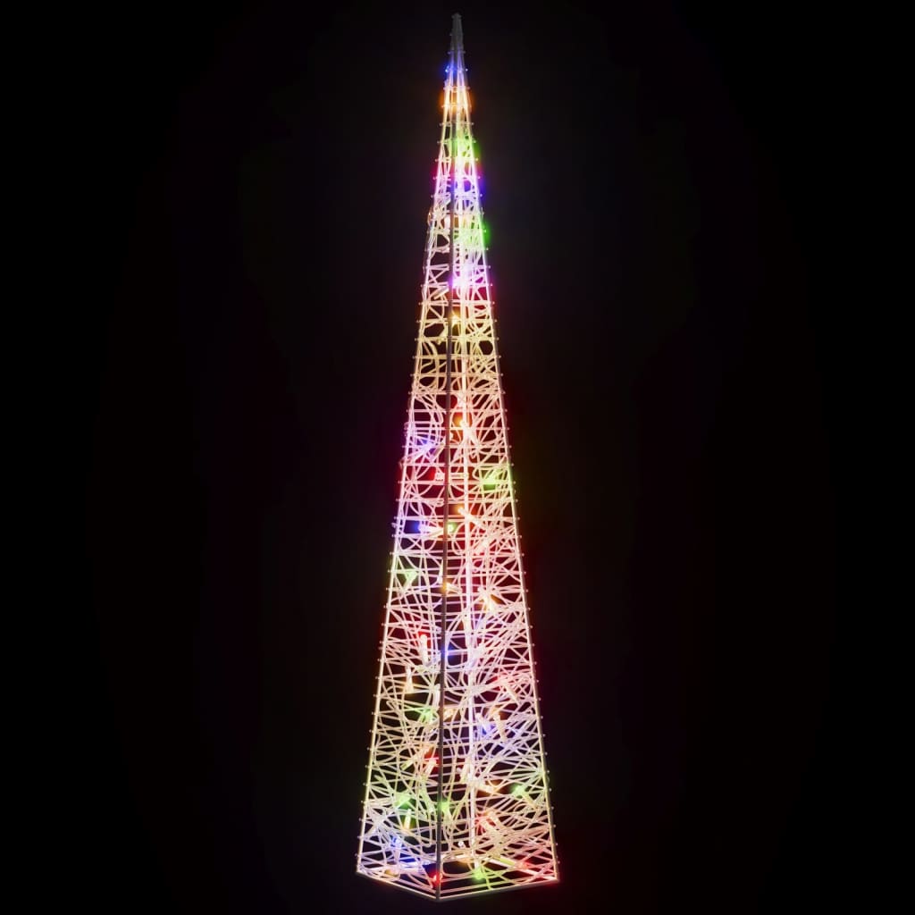 Con de lumină cu LED decorativ multicolor 120 cm, acril
