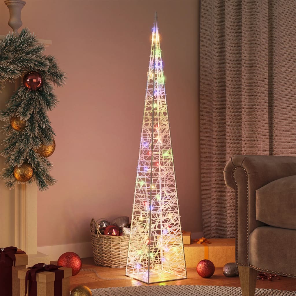 Con de lumină cu LED decorativ multicolor 120 cm, acril