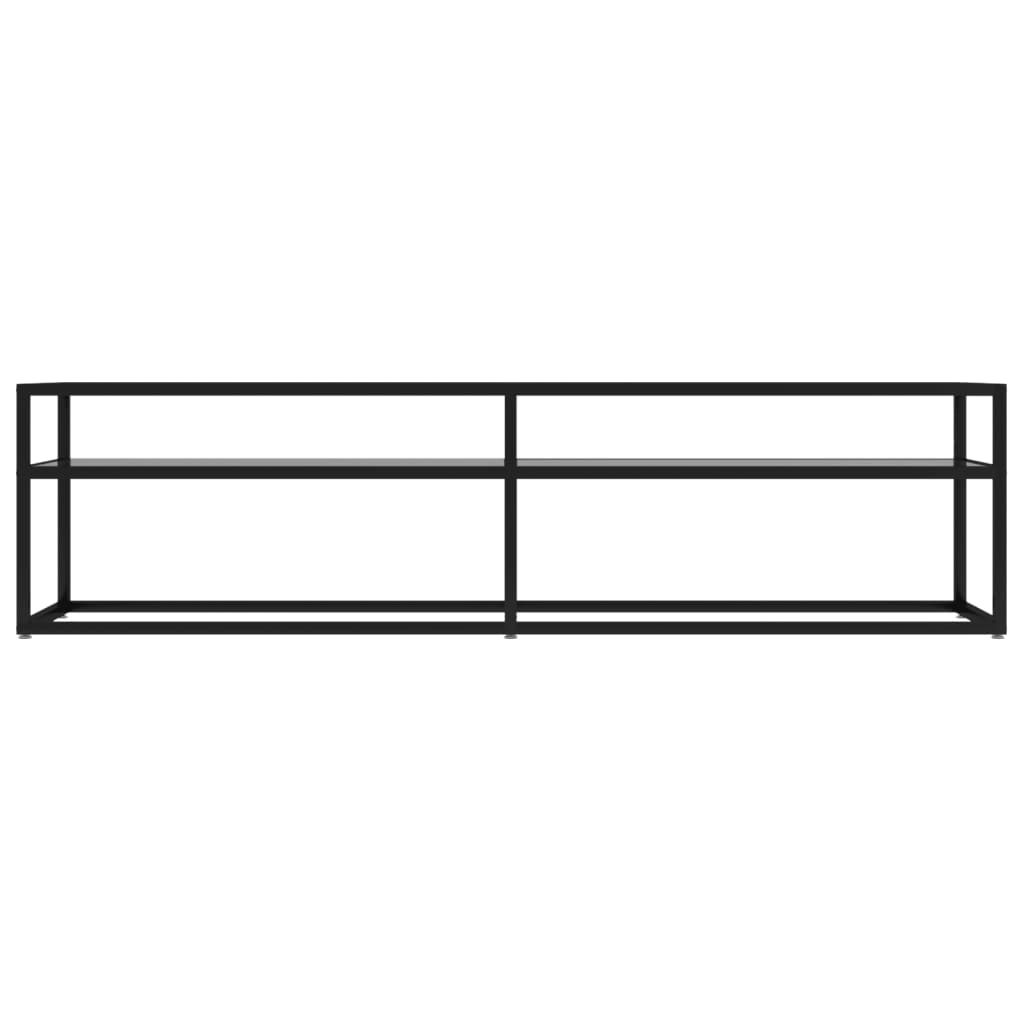 Comodă TV, transparent, 160x40x40,5 cm, sticlă securizată