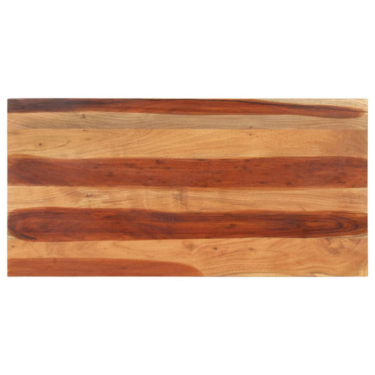 Blat de masă, 120x60x(2,5-2,7) cm, lemn masiv acacia