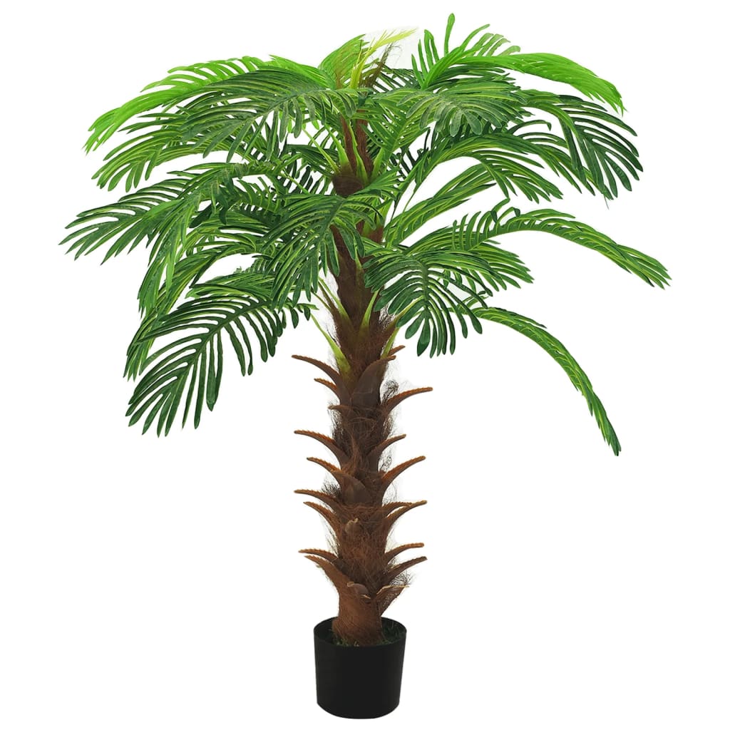 Palmier cycas artificial cu ghiveci, verde, 140 cm