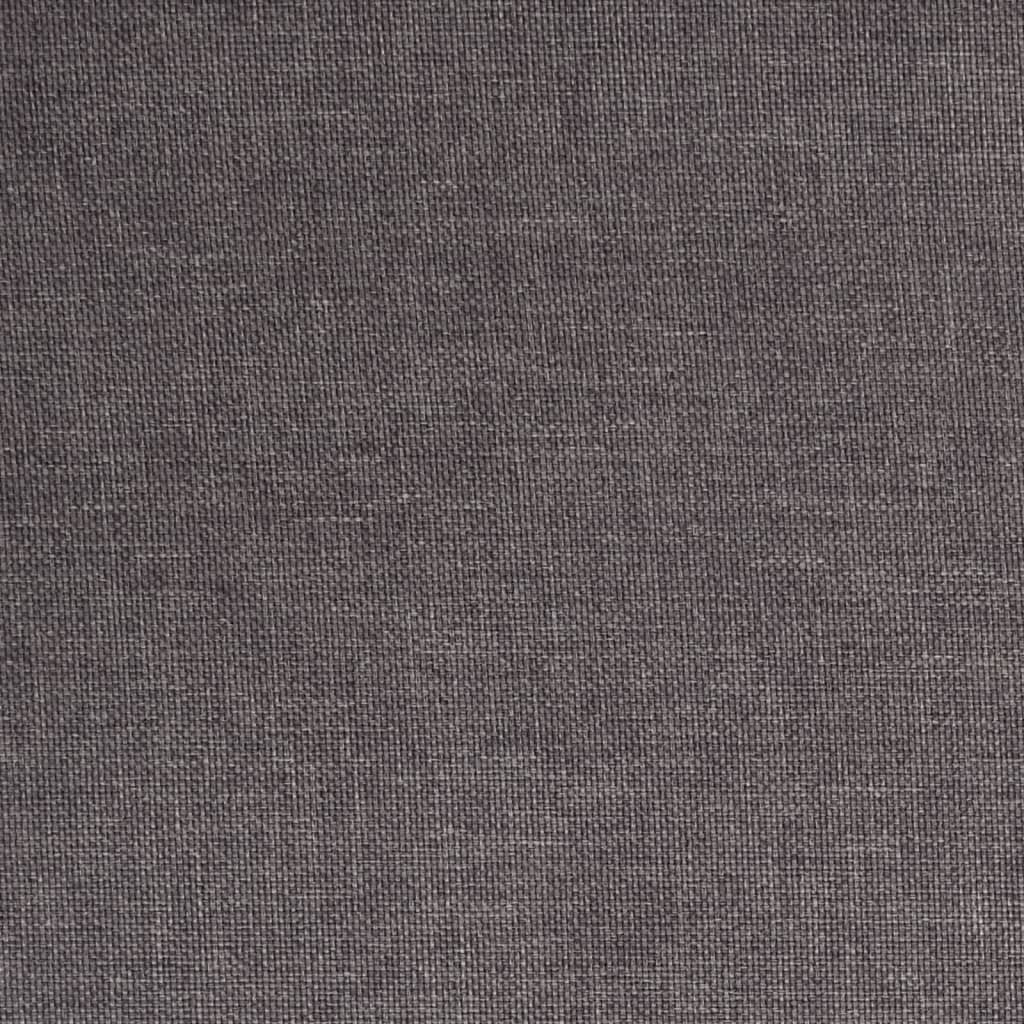 Scaun de bar pivotant, gri taupe, material textil