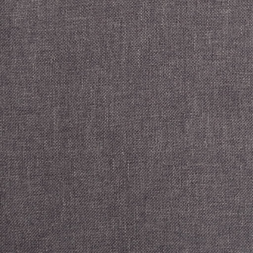 Scaune de bar, 2 buc., gri taupe, material textil