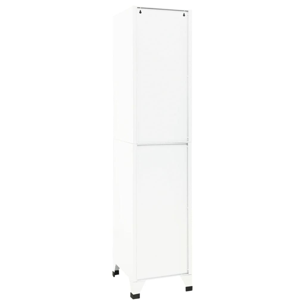 Fișet, alb, 38x45x180 cm, oțel