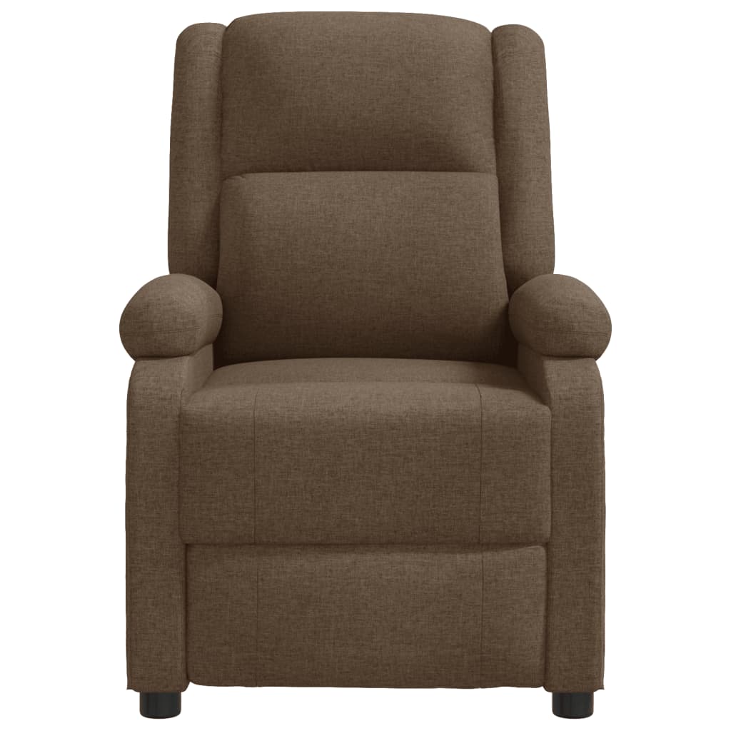 Fotoliu rabatabil, maro, material textil