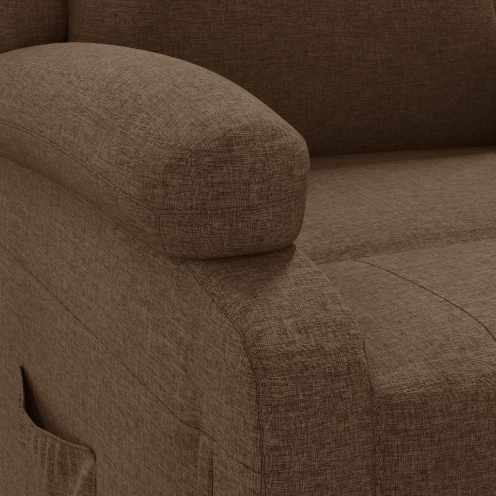 Fotoliu rabatabil, maro, material textil