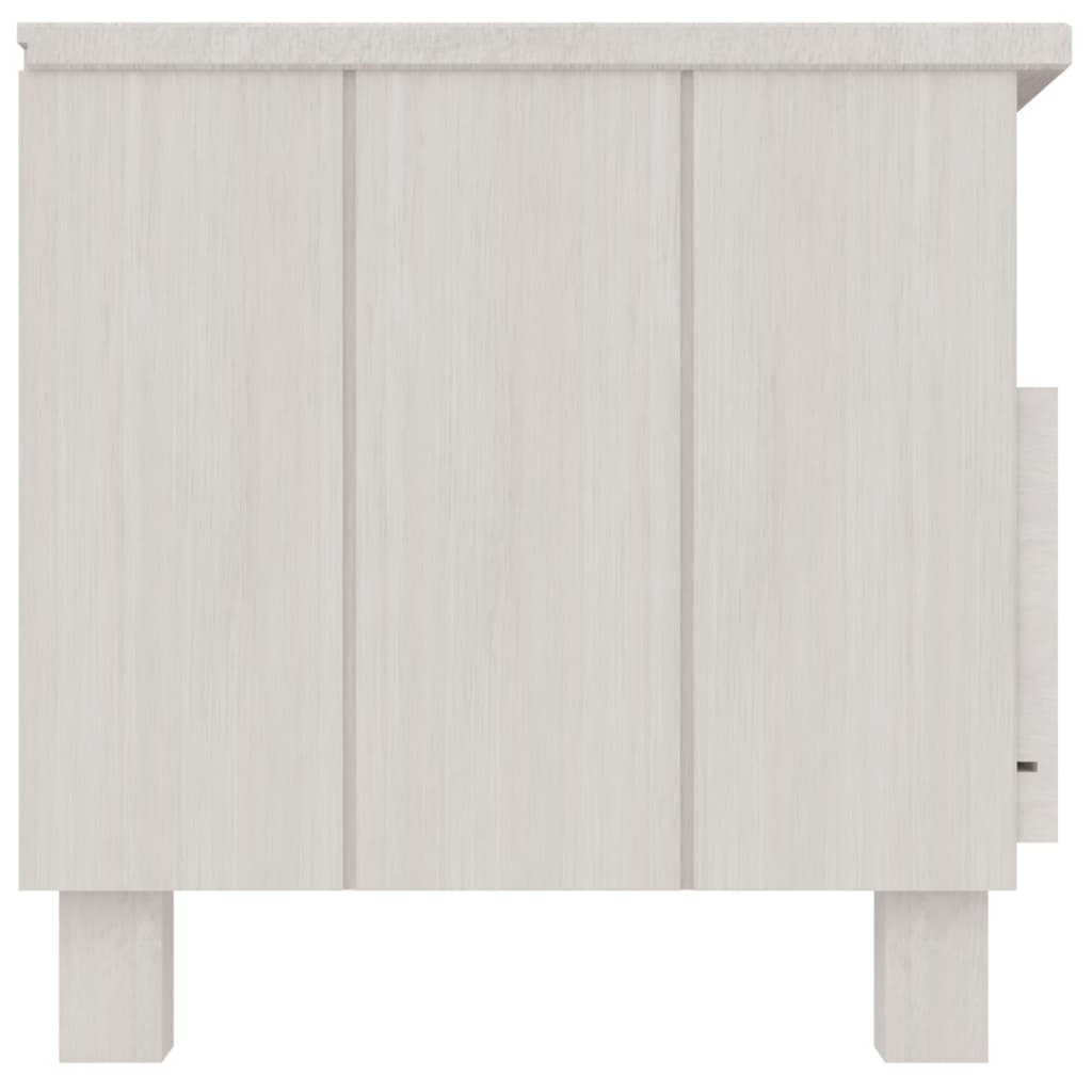 "HAMAR" TV cabinet, white, 106x40x40 cm, solid pine wood