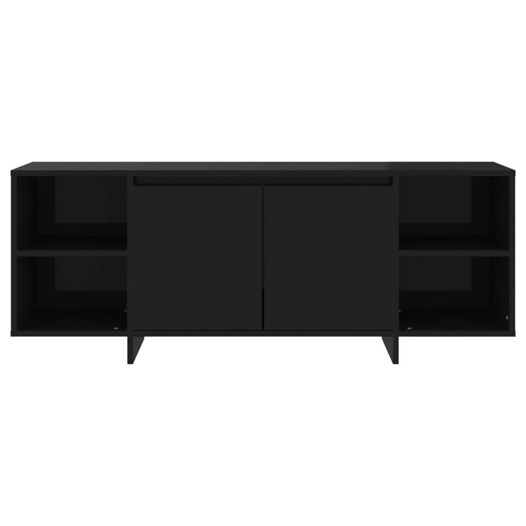 Comodă TV, negru, 130x35x50 cm, PAL